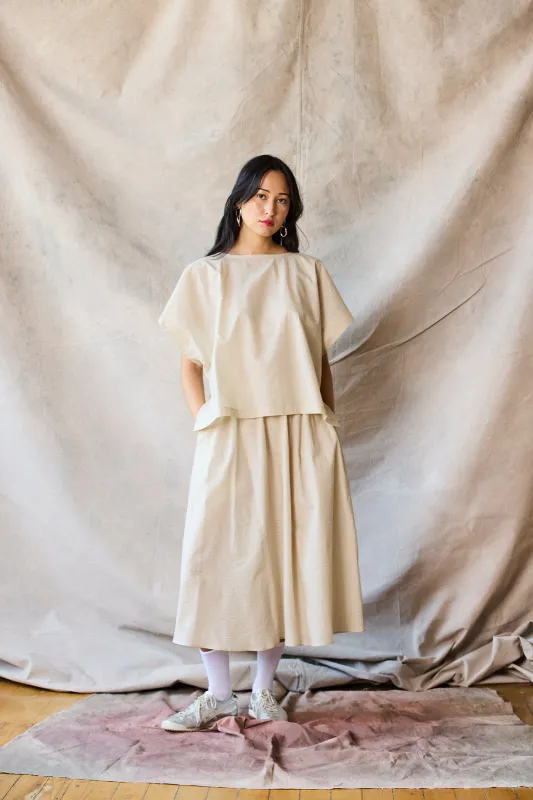 Cropped Split Tee - Oat Sample sold by Devlyn van Loon