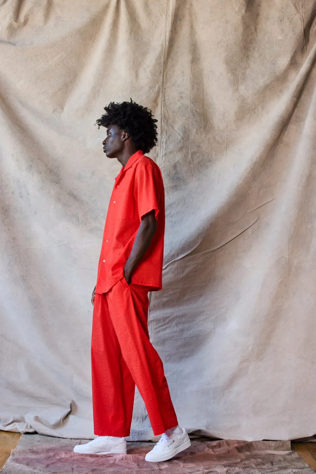 Drawstring Trousers - Tomato Sample sold by Devlyn van Loon product image thumbnail 4