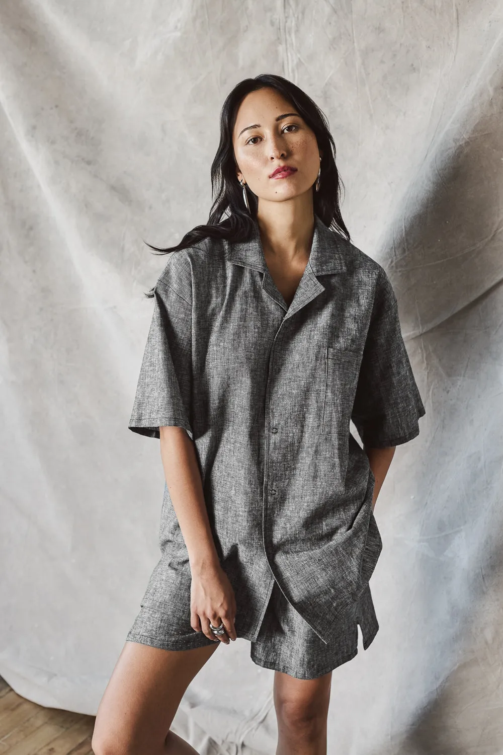 Slim Camp Collar Shirt - Static Sample sold by Devlyn van Loon