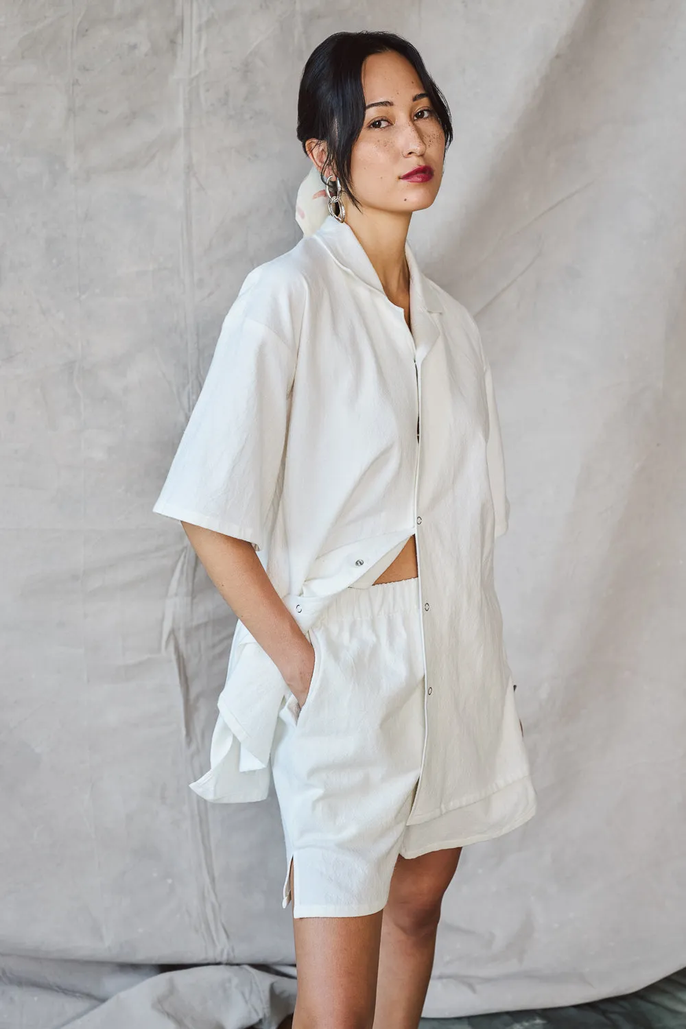 Slim Camp Collar Shirt - Parchment Sample sold by Devlyn van Loon product image thumbnail 2