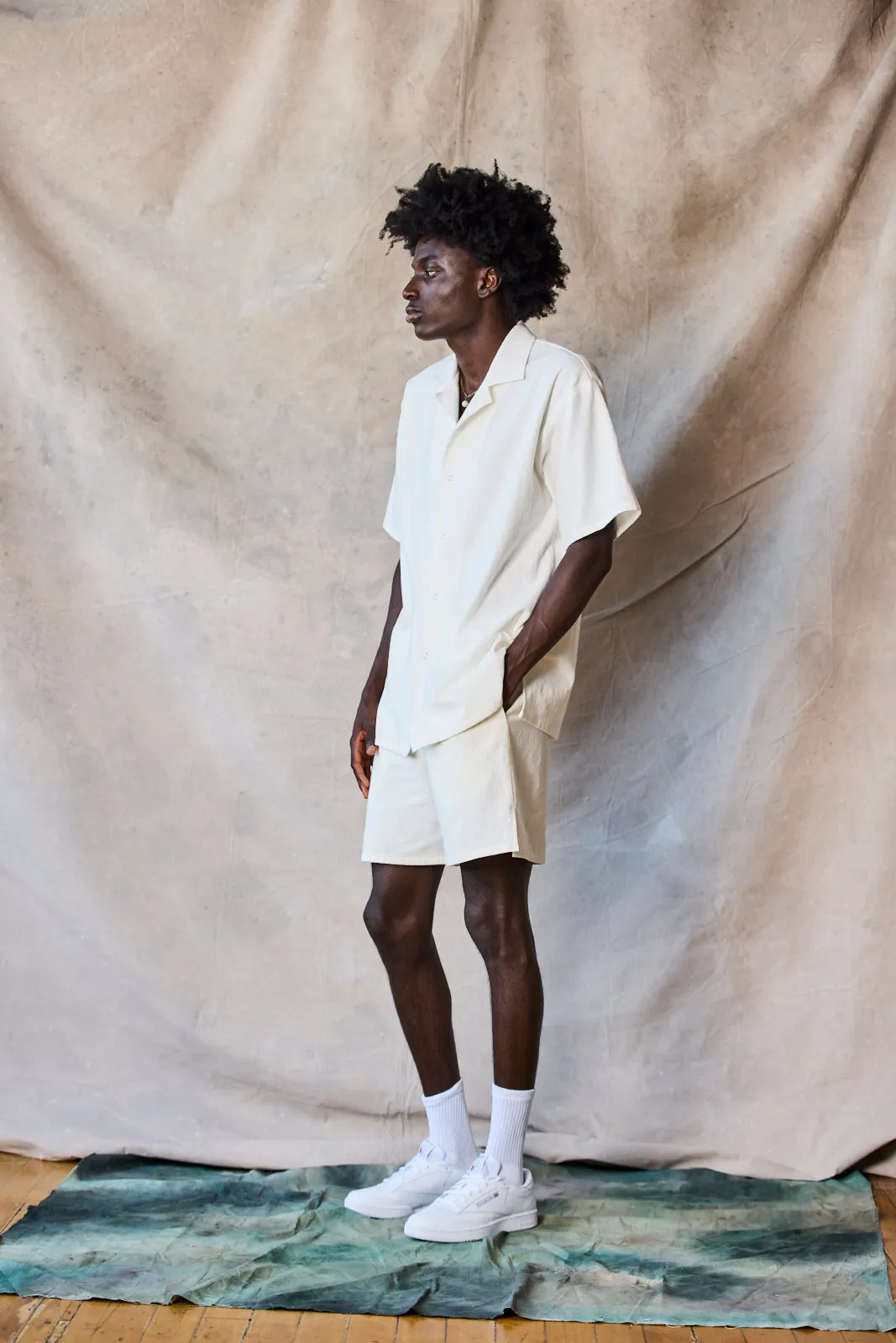 Slim Camp Collar Shirt - Parchment Sample sold by Devlyn van Loon product image thumbnail 3