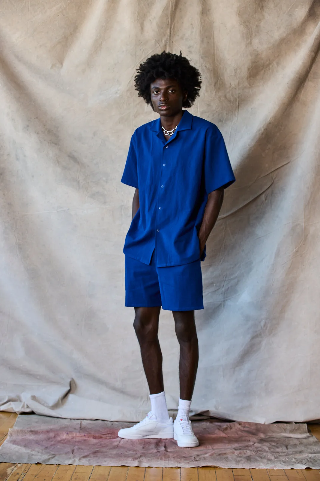 Cotton Slim Camp Collar Shirt - Sample sold by Devlyn van Loon