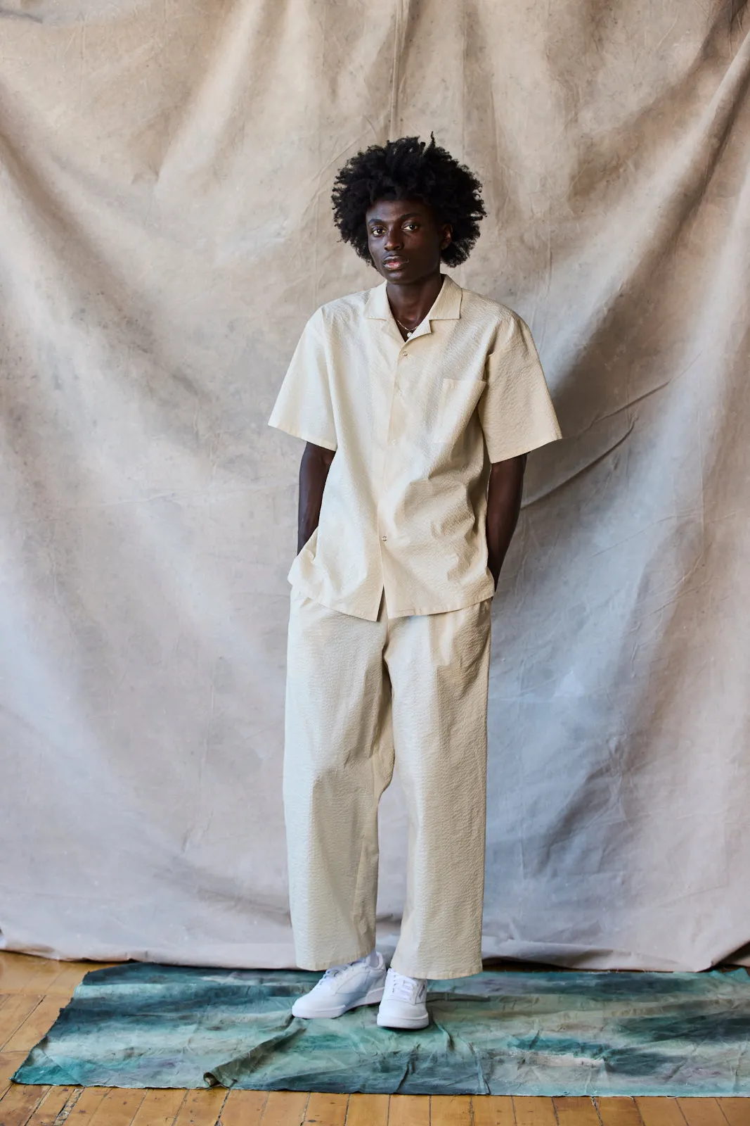 Slim Camp Collar Shirt - Oat Sample sold by Devlyn van Loon product image thumbnail 3