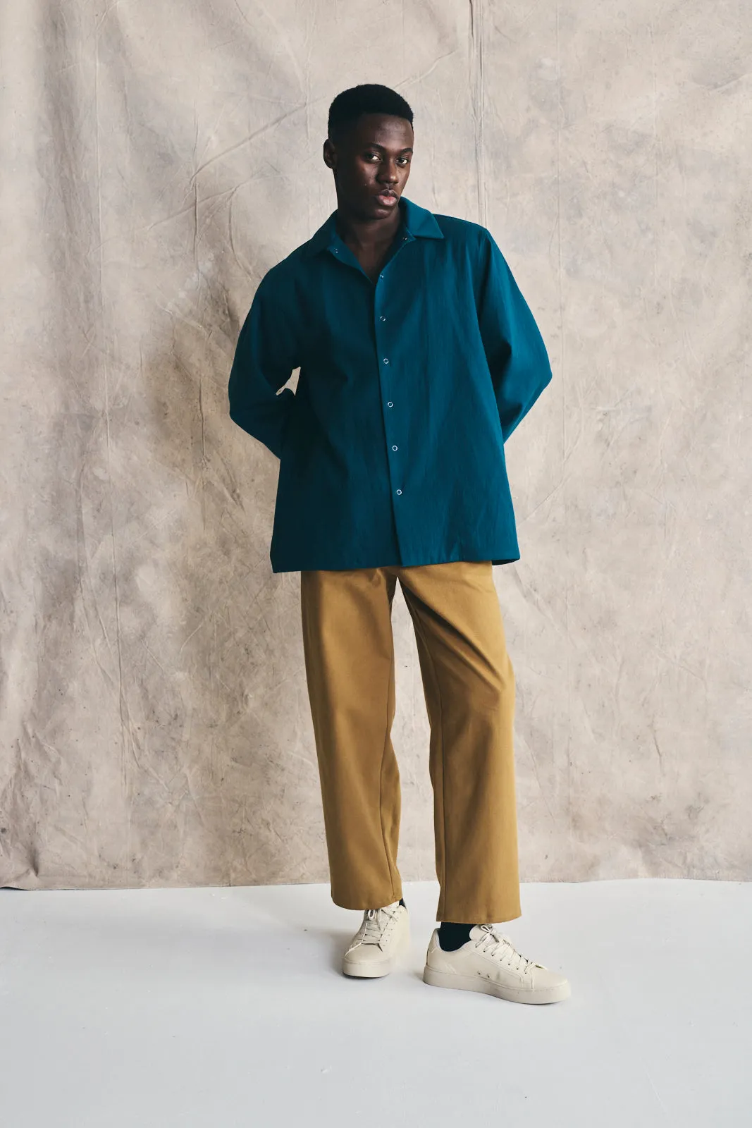 Unisex Snap Shirt - Cotton and Wool Blend sold by Devlyn van Loon product image thumbnail 2