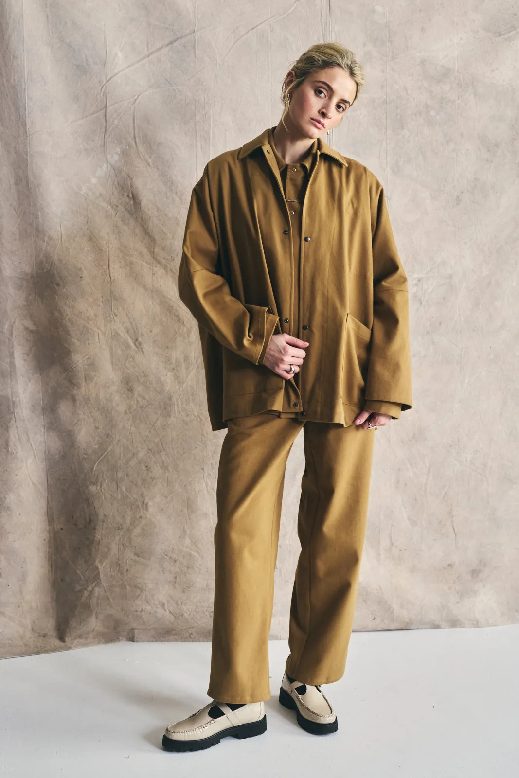 Oversized Shirt Jacket - Wheat sold by Devlyn van Loon product image thumbnail 2