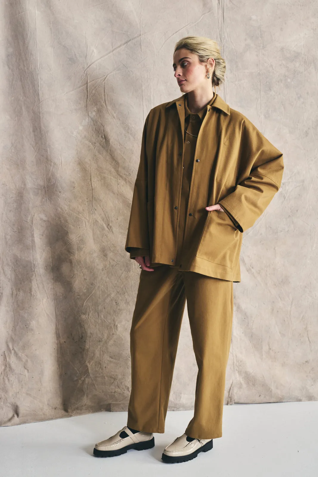 Oversized Shirt Jacket - Wheat sold by Devlyn van Loon product image thumbnail 4