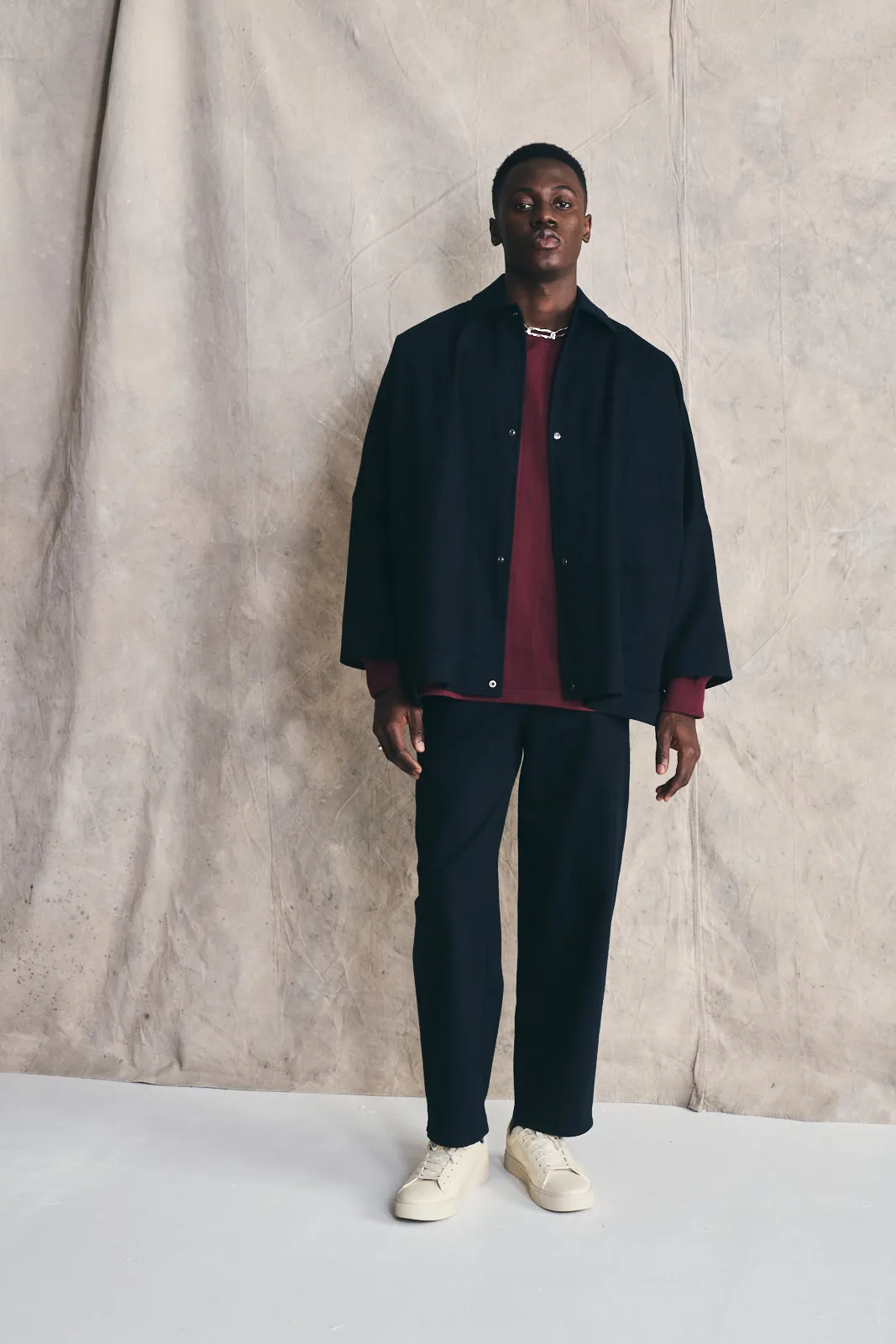 Oversized Shirt Jacket - Deep Navy sold by Devlyn van Loon product image thumbnail 3