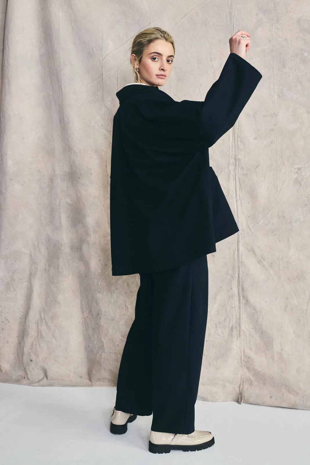 Oversized Shirt Jacket - Deep Navy sold by Devlyn van Loon product image thumbnail 4