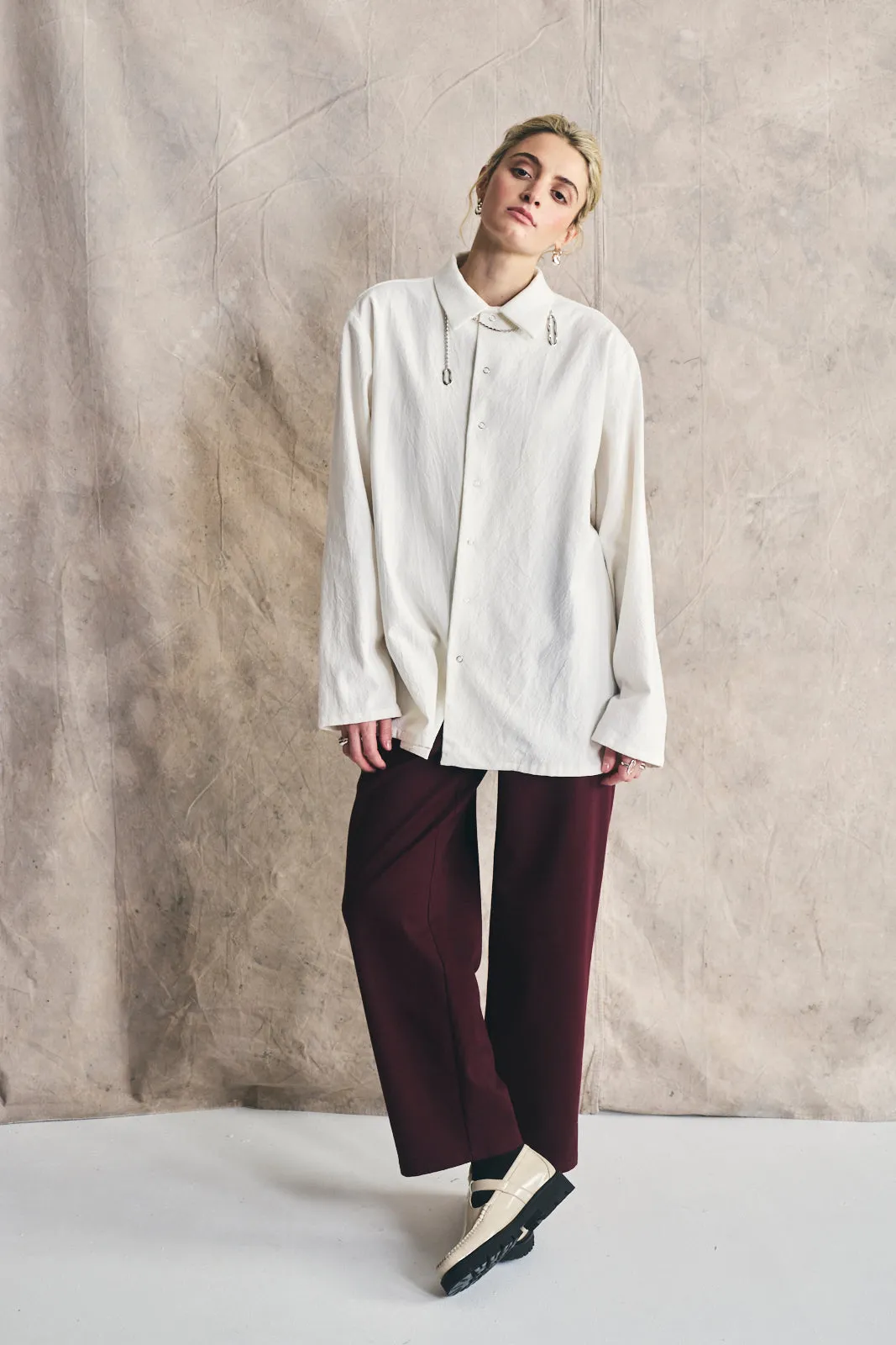 Unisex Snap Shirt - Parchment sold by Devlyn van Loon product image thumbnail 4