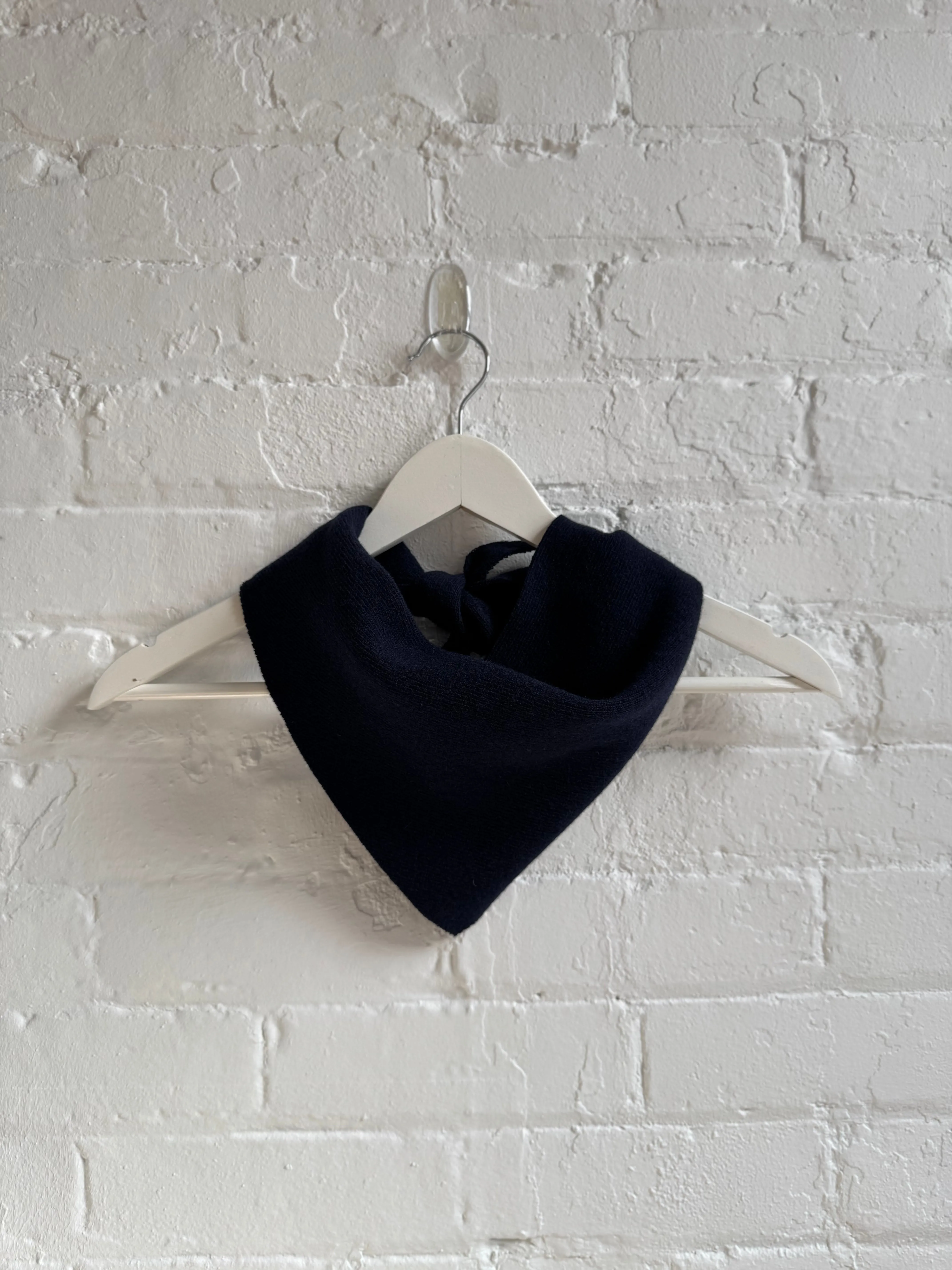 Wool Bandana Scarf - Navy sold by Devlyn van Loon product image thumbnail 4