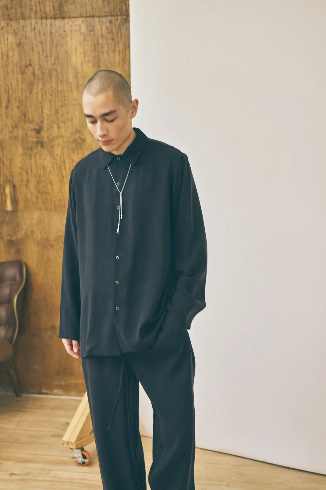 Drawstring Trouser - Sandwashed Black sold by Devlyn van Loon product image thumbnail 5