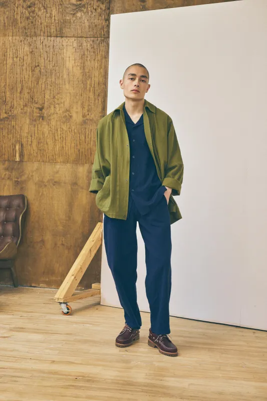Oversized Shirt Jacket - Moss made by Devlyn van Loon