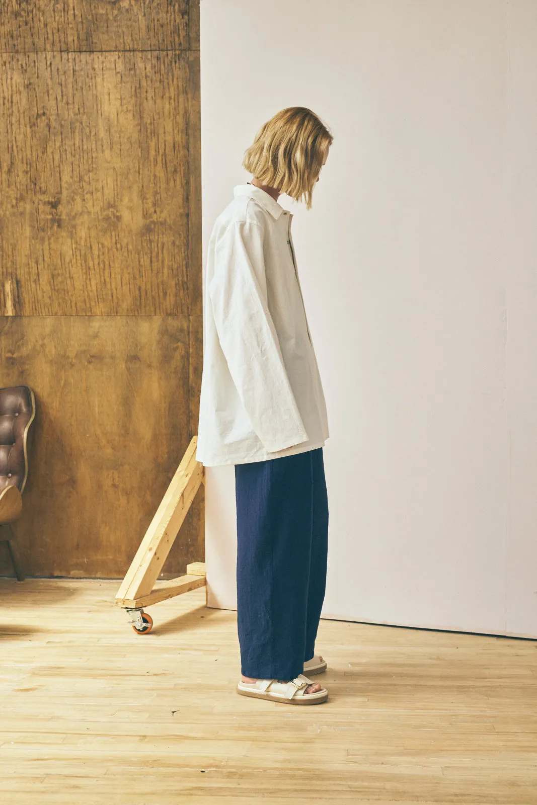 Oversized Snap Shirt - Salt sold by Devlyn van Loon product image thumbnail 4