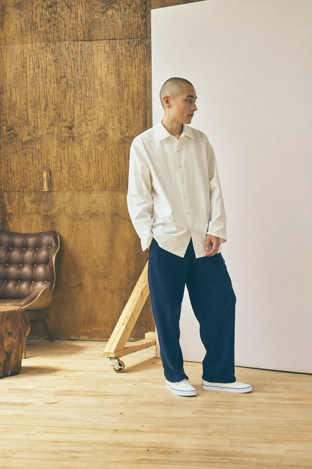 Oversized Snap Shirt - Salt sold by Devlyn van Loon product image thumbnail 3