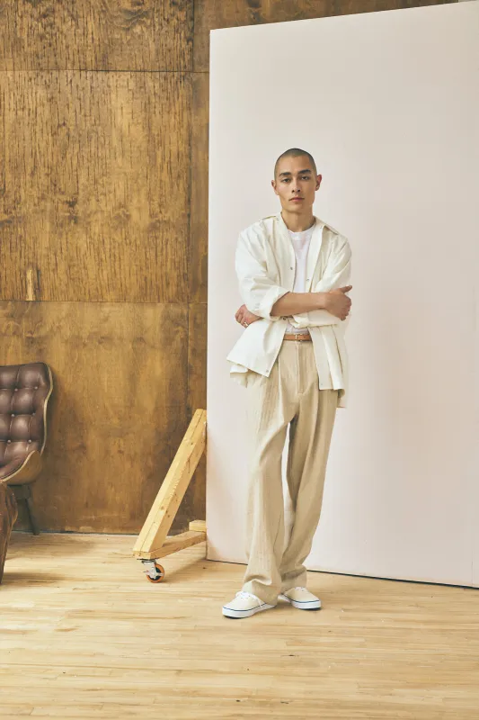 Oversized Shirt Jacket - Salt made by Devlyn van Loon