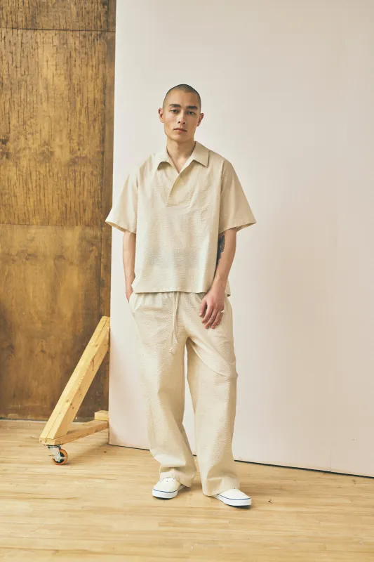 Drawstring Trouser - Oat made by Devlyn van Loon