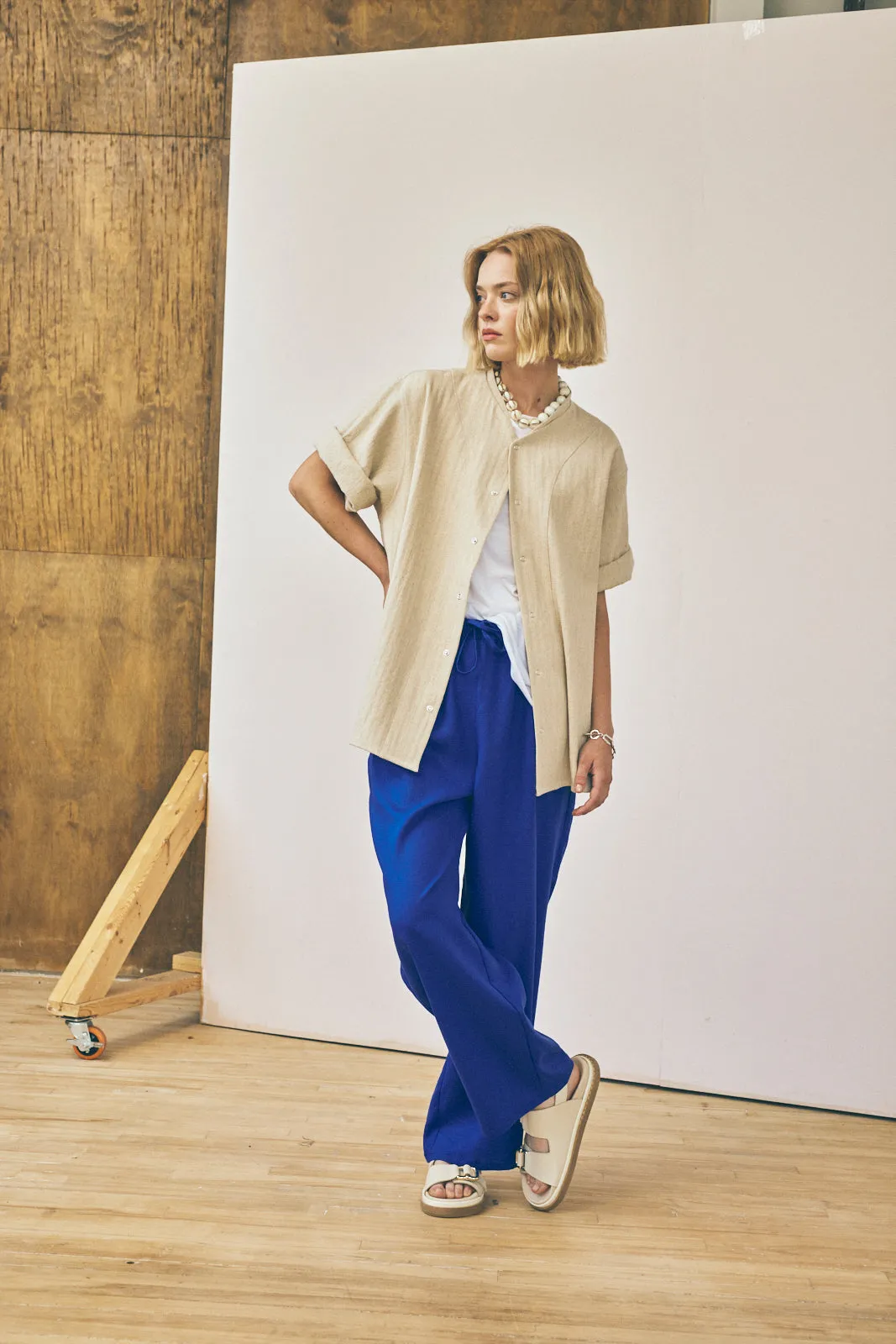 Drawstring Trouser - Lapis sold by Devlyn van Loon product image thumbnail 3