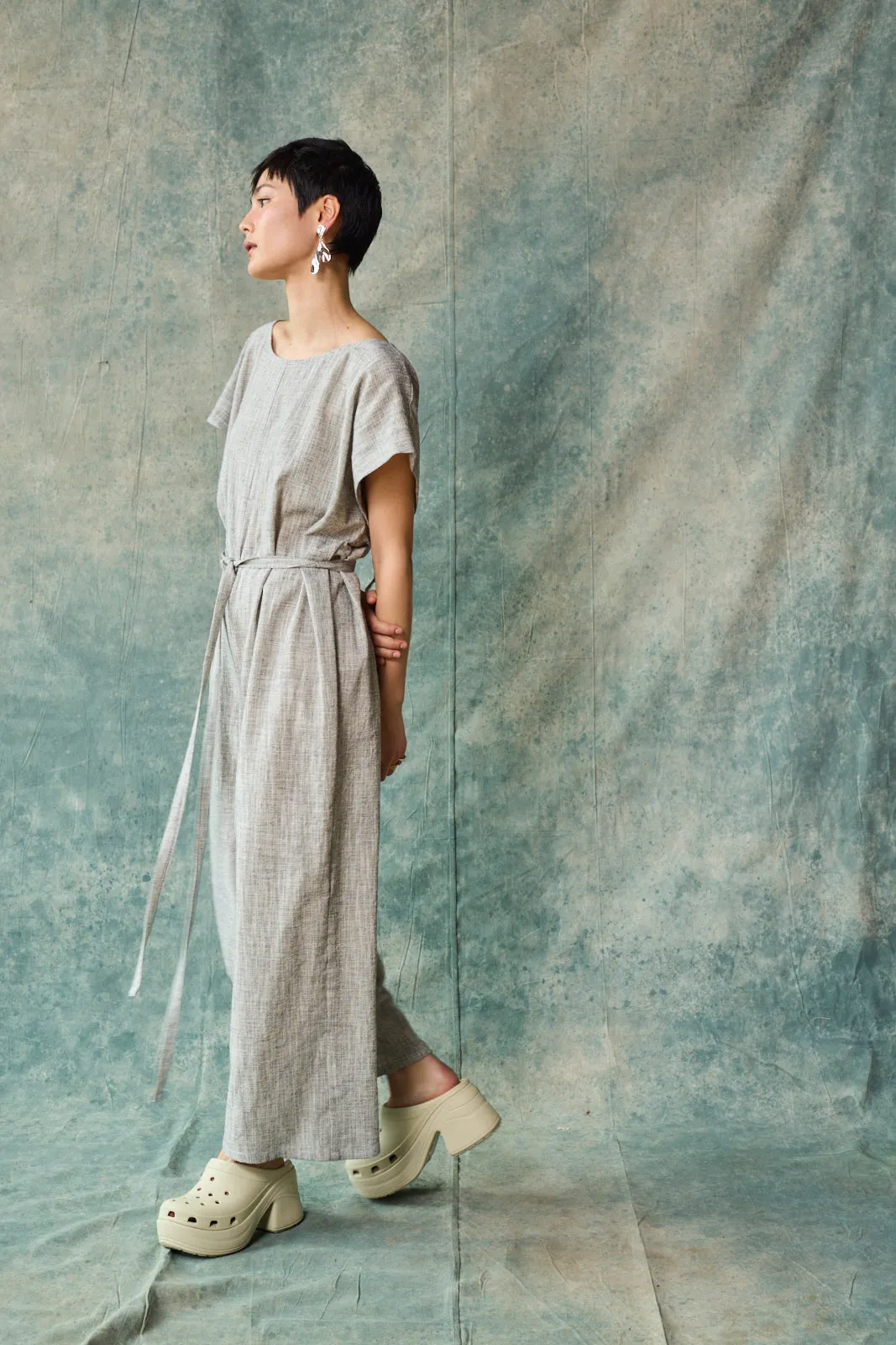 Tie Back Jumpsuit - Oyster sold by Devlyn van Loon product image thumbnail 5