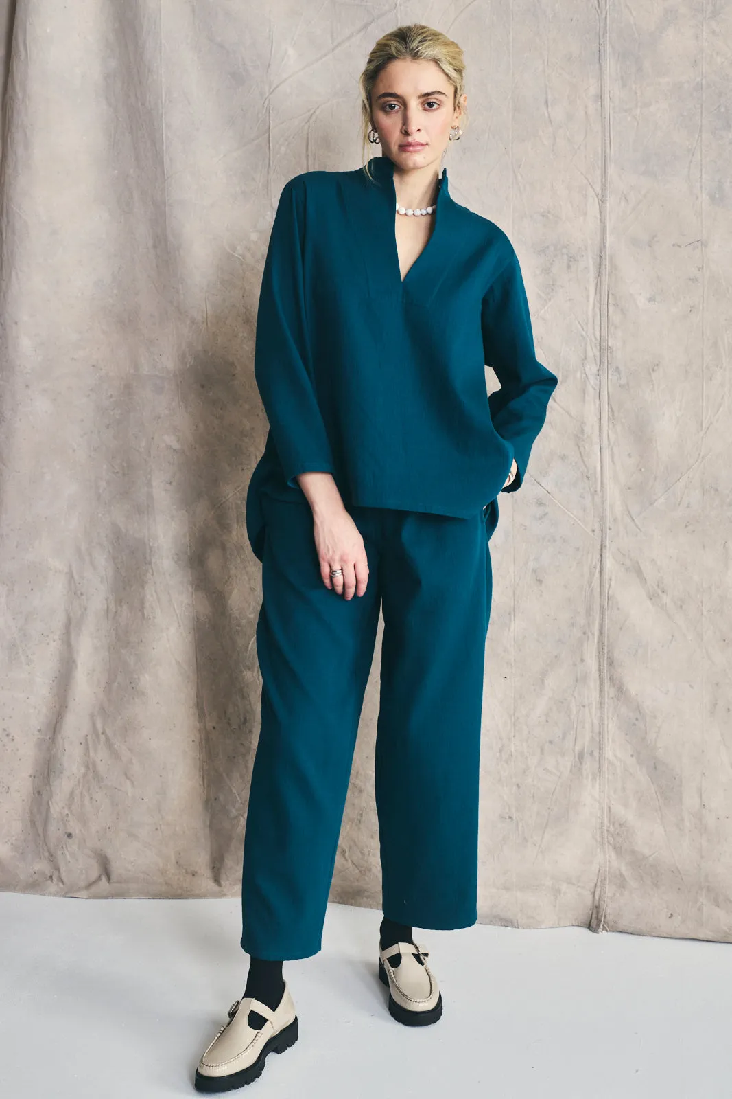Draped Slacks - Deep Teal sold by Devlyn van Loon product image thumbnail 4