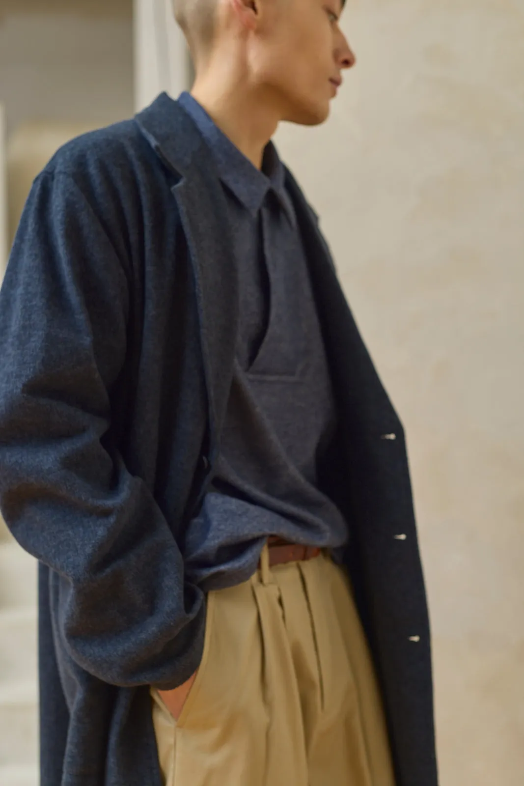 Relaxed Overcoat - Blue Mix Preorder sold by Devlyn van Loon product image thumbnail 5