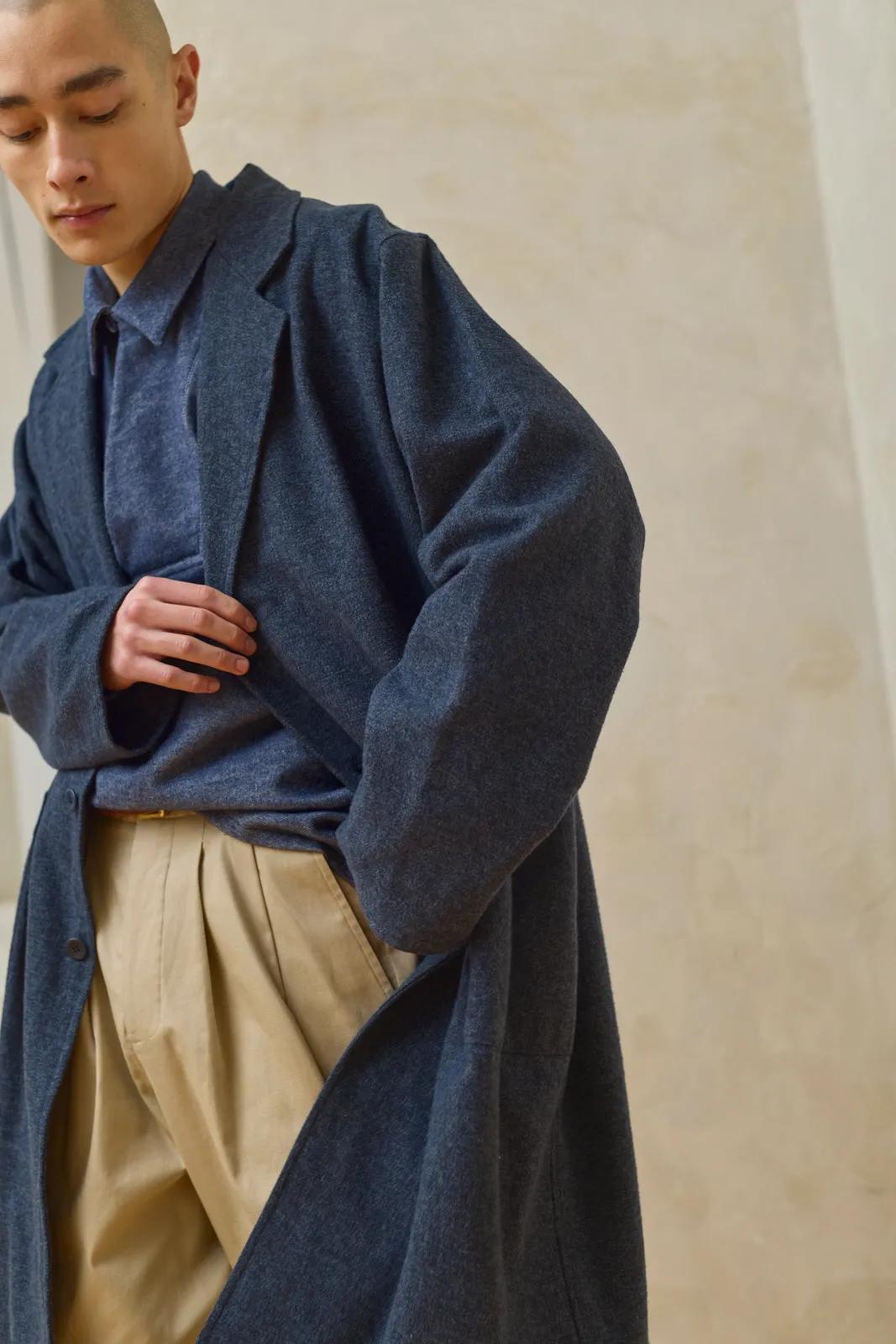 Relaxed Overcoat - Blue Mix Preorder sold by Devlyn van Loon