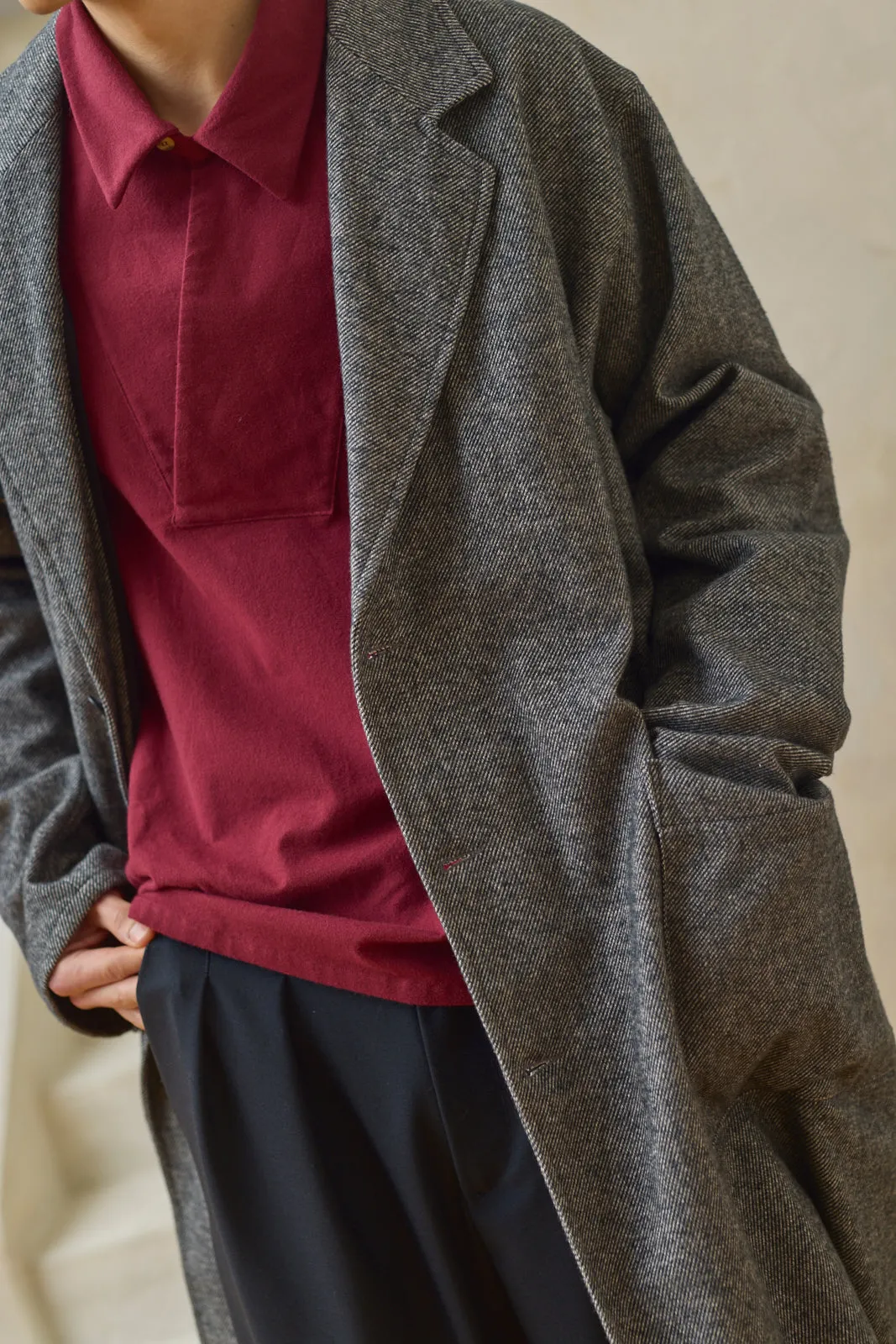 Relaxed Overcoat - Grey Mix Preorder sold by Devlyn van Loon