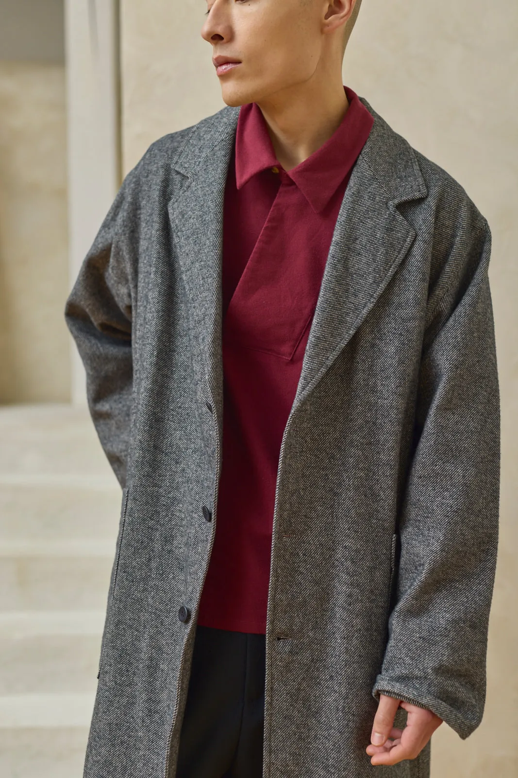 Relaxed Overcoat - Grey Mix Preorder sold by Devlyn van Loon product image thumbnail 5