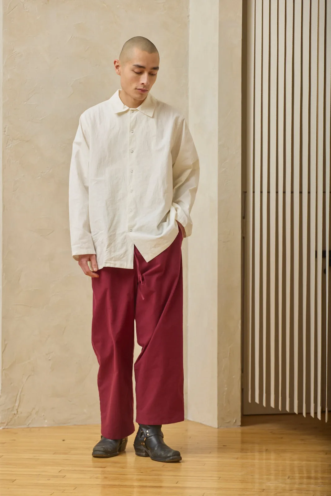 Oversized Snap Shirt - Salt Preorder sold by Devlyn van Loon product image thumbnail 3