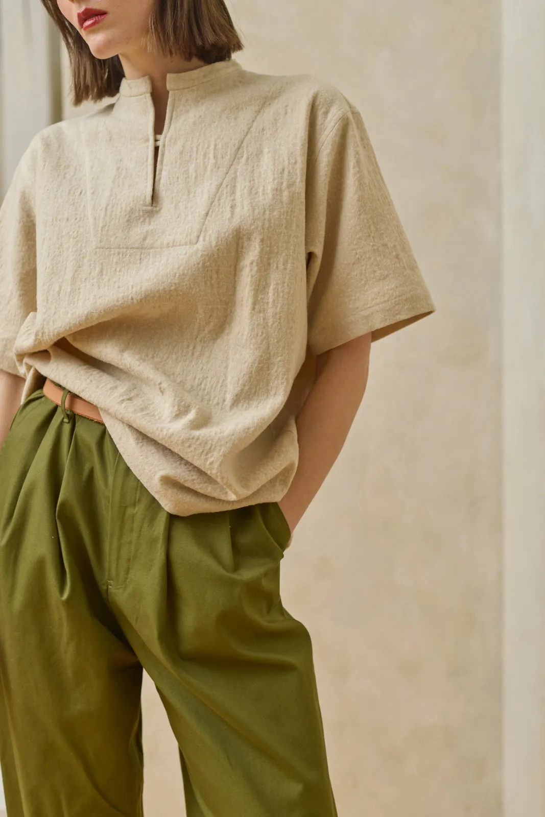 Fisherman T-Shirt - Cream sold by Devlyn van Loon product image thumbnail 3