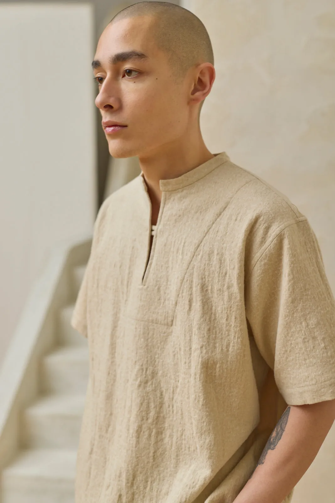 Fisherman T-Shirt - Cream sold by Devlyn van Loon product image thumbnail 2