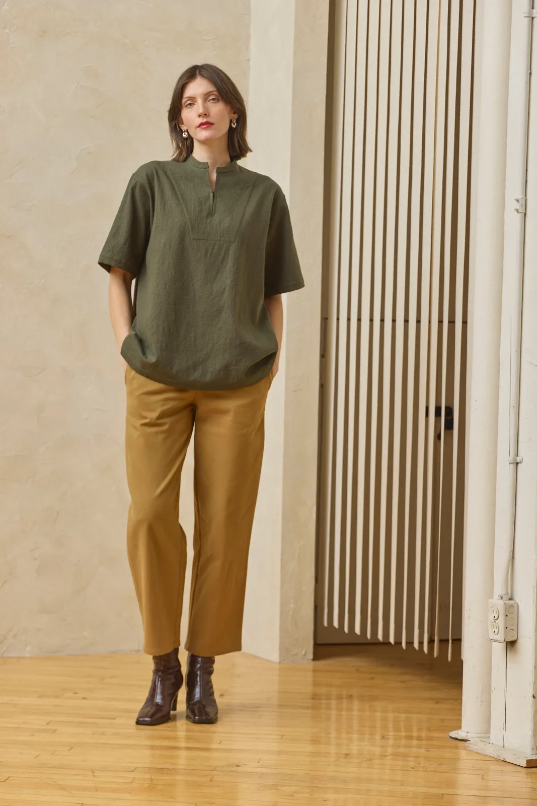 Fisherman T-Shirt - Deep Moss sold by Devlyn van Loon product image thumbnail 2