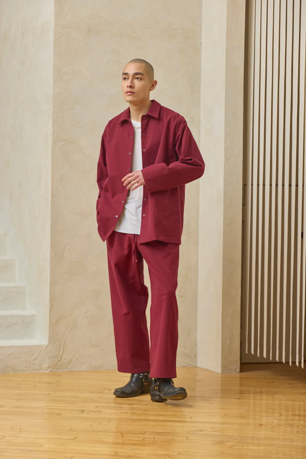 Oversized Snap Shirt - Cranberry sold by Devlyn van Loon product image thumbnail 3