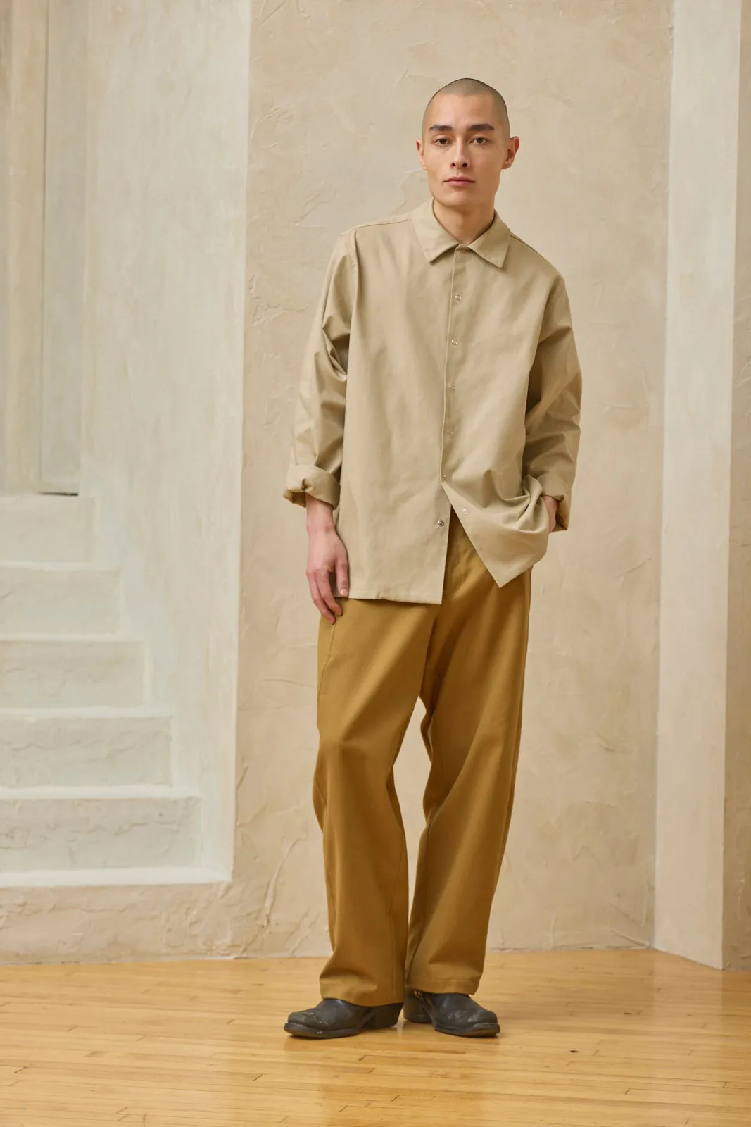 Oversized Snap Shirt - Sand sold by Devlyn van Loon product image thumbnail 3