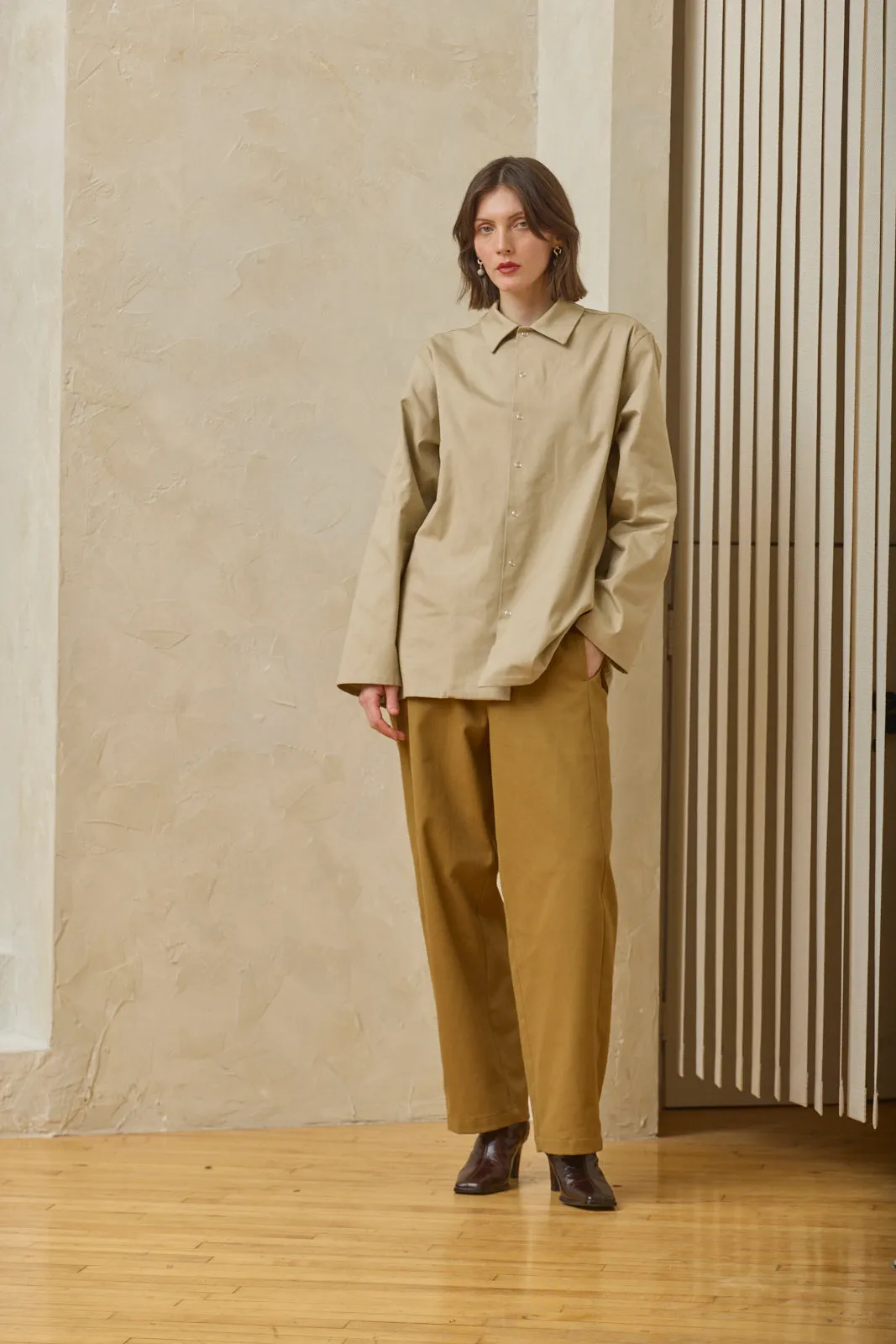 Oversized Snap Shirt - Sand sold by Devlyn van Loon product image thumbnail 2