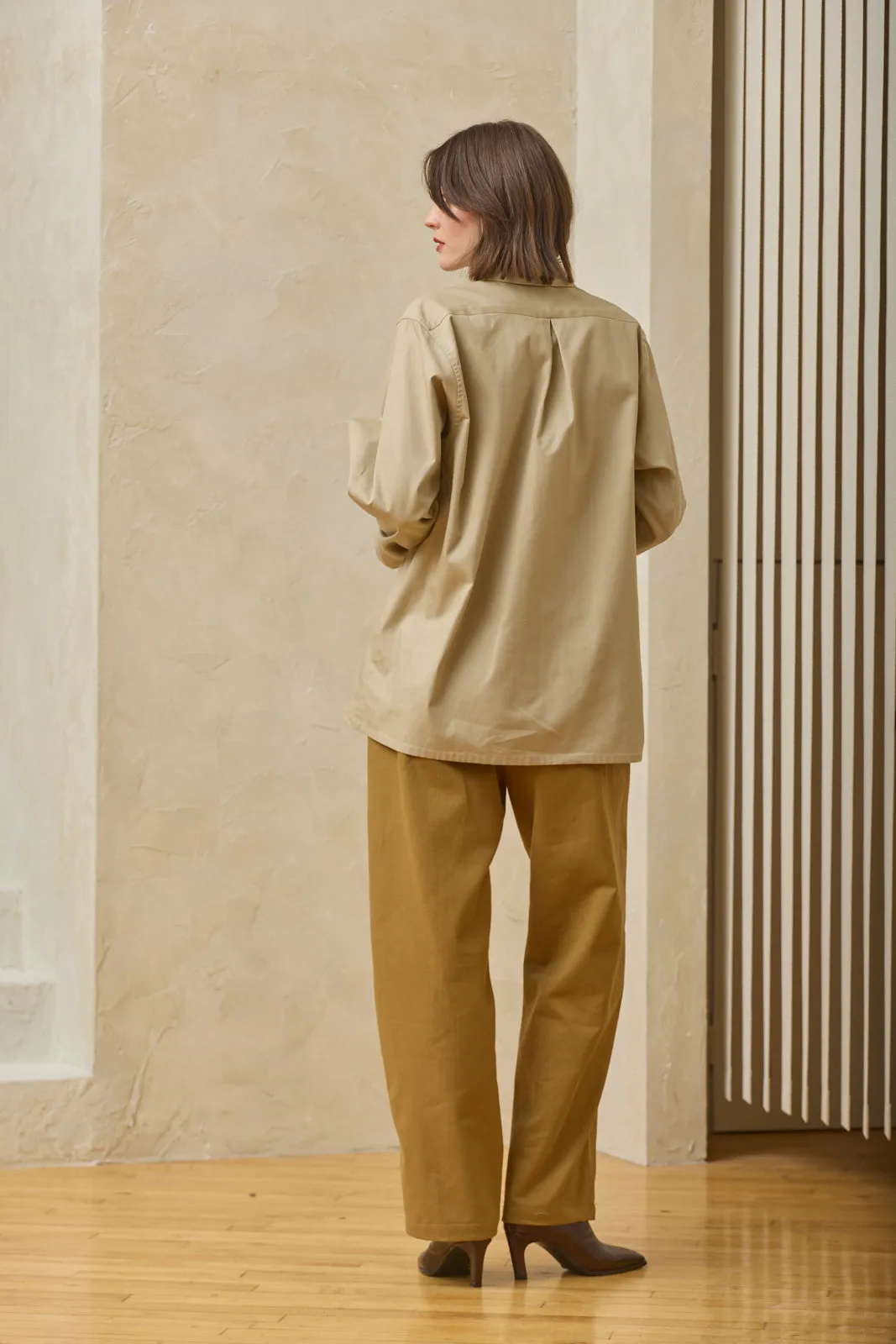 Oversized Snap Shirt - Sand sold by Devlyn van Loon product image thumbnail 4