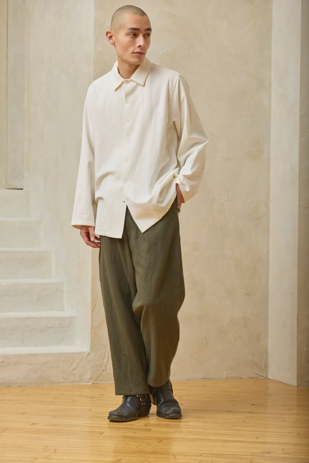 Oversized Snap Shirt - Off-White sold by Devlyn van Loon product image thumbnail 3