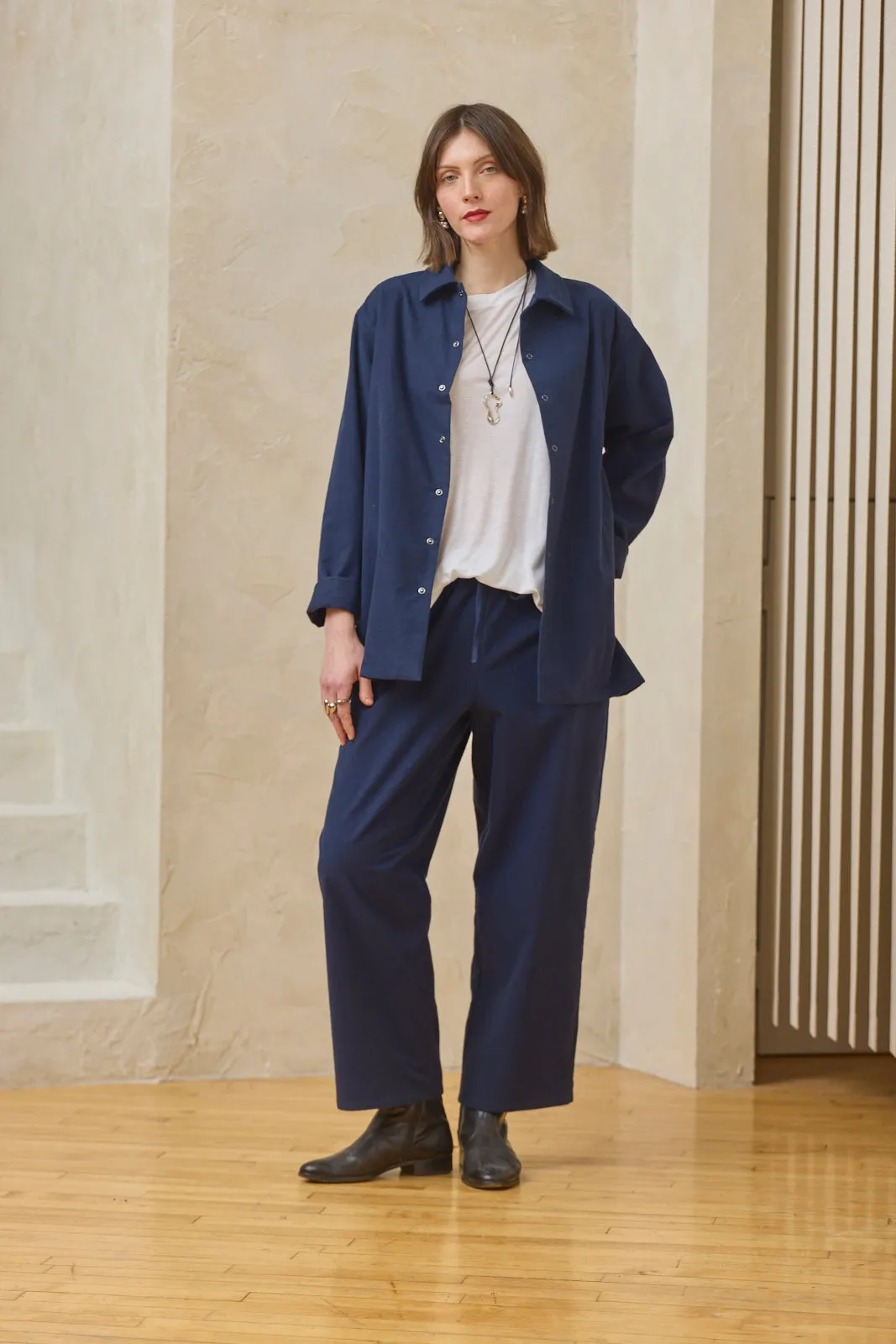 Drawstring Trouser - Ink Blue sold by Devlyn van Loon product image thumbnail 4