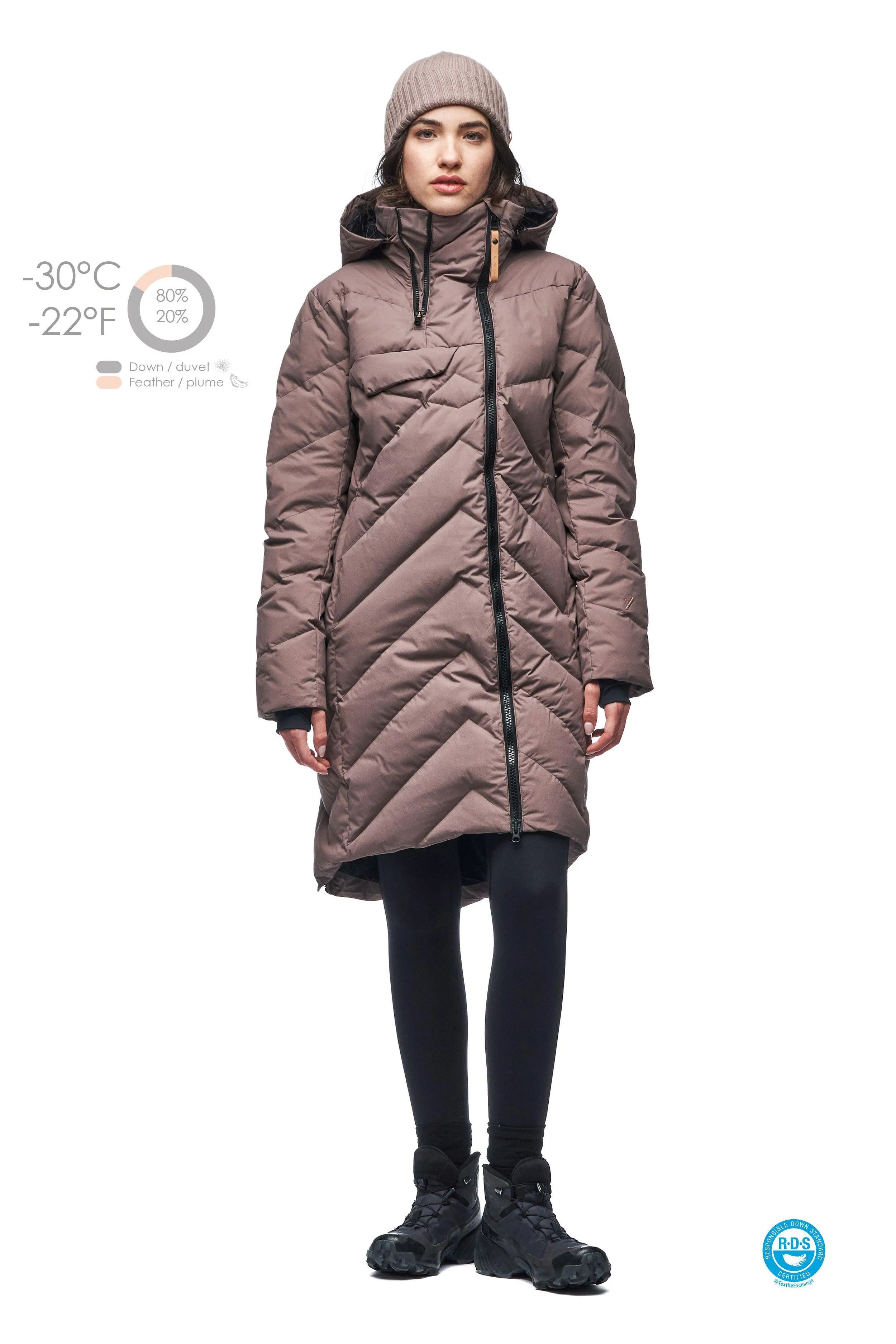 LEGGERO QUILTED DOWN BLEND PARKA sold by Indyeva