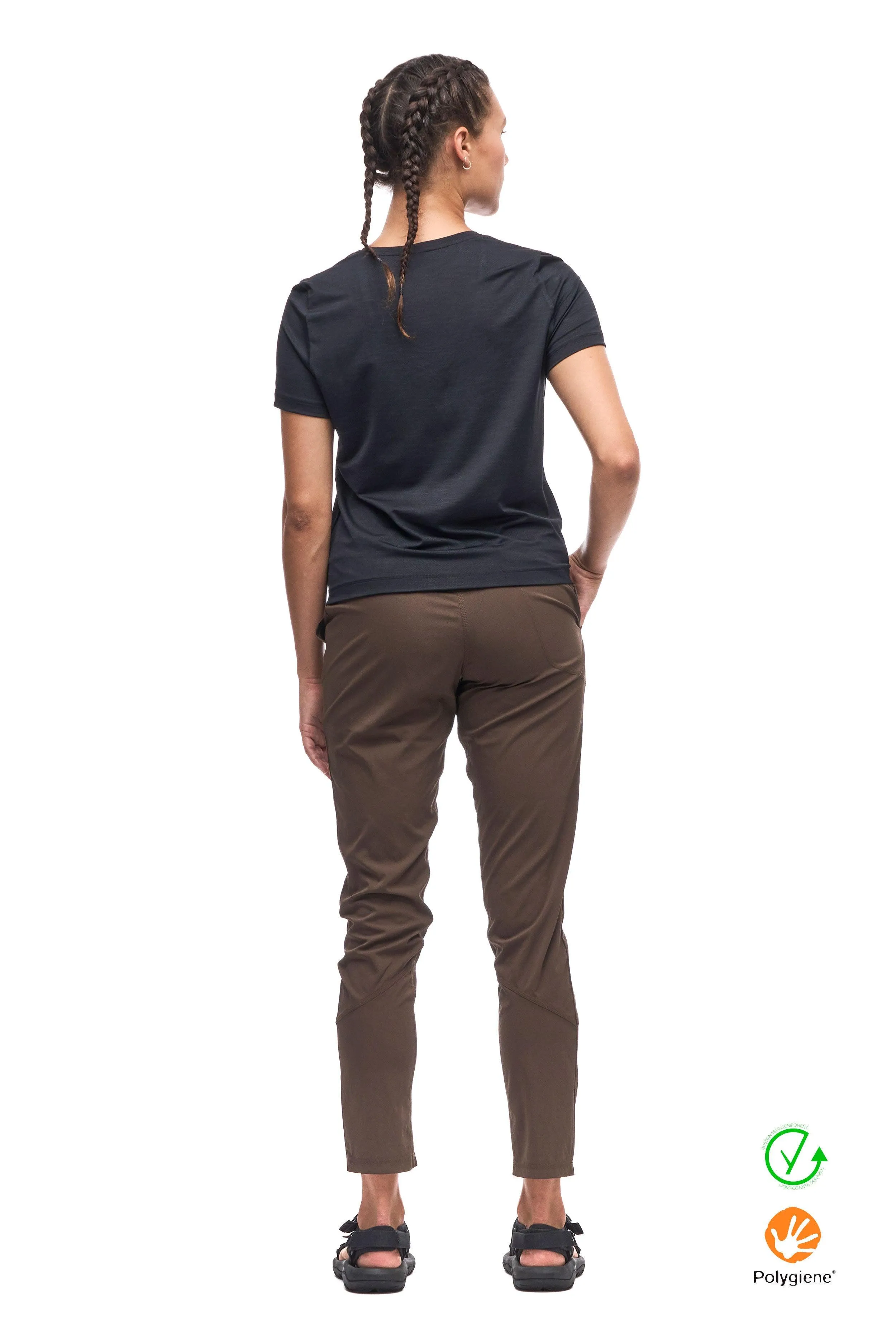 V-Neck T-Shirt With Tie Hem DIPORTO sold by Indyeva product image thumbnail 2