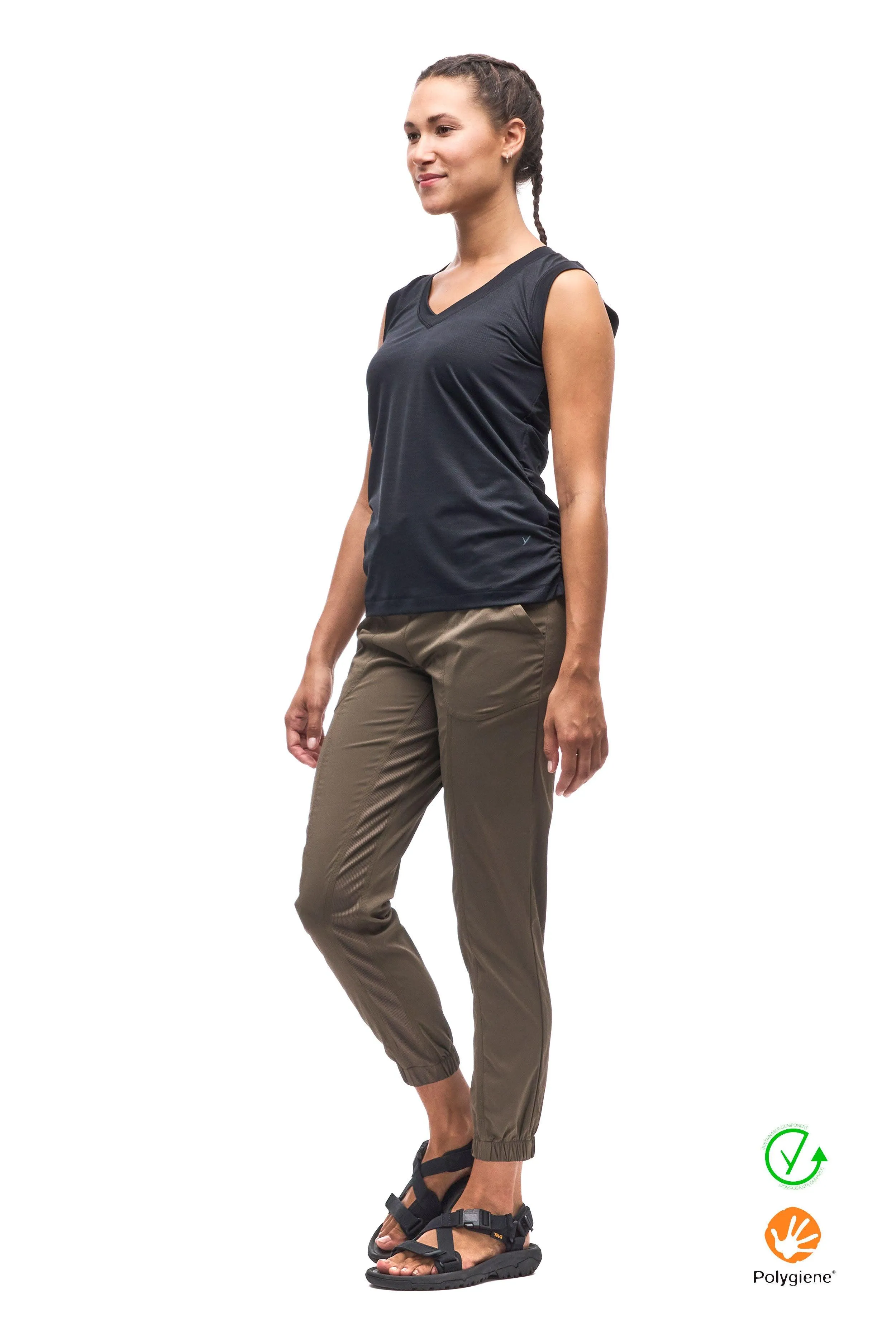 V-Neck Sleeveless Top ASTRID II sold by Indyeva product image thumbnail 3