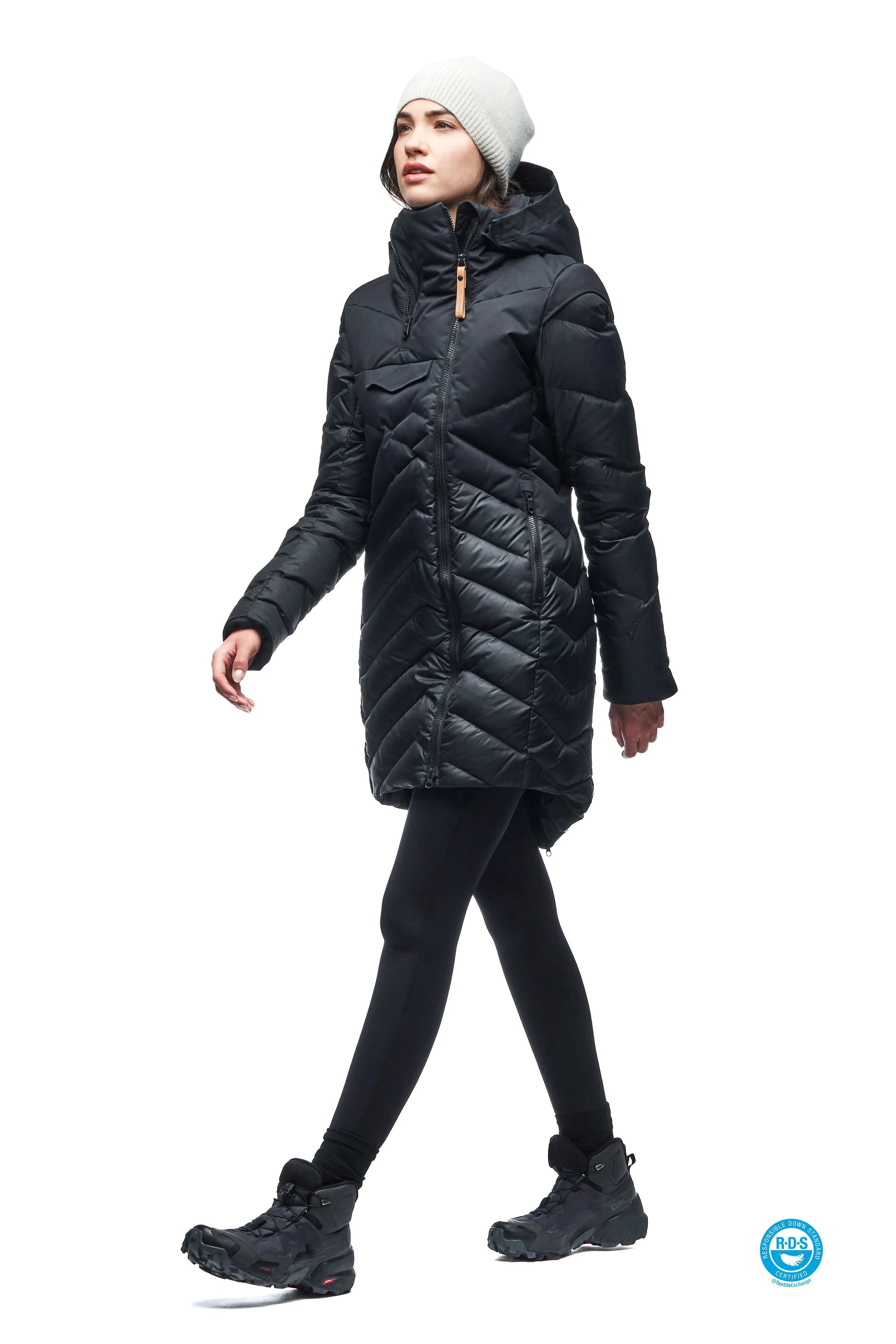 AYABA MIX QUILTED DOWN BLEND COAT sold by Indyeva product image thumbnail 5