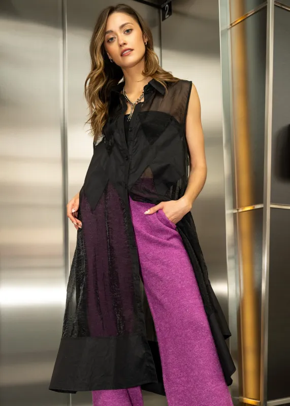 Sheer Geometric Layering Piece sold by Kate Hewko