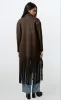Long Fringe Hem Coat sold by Kate Hewko