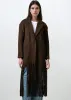 Long Fringe Hem Coat sold by Kate Hewko