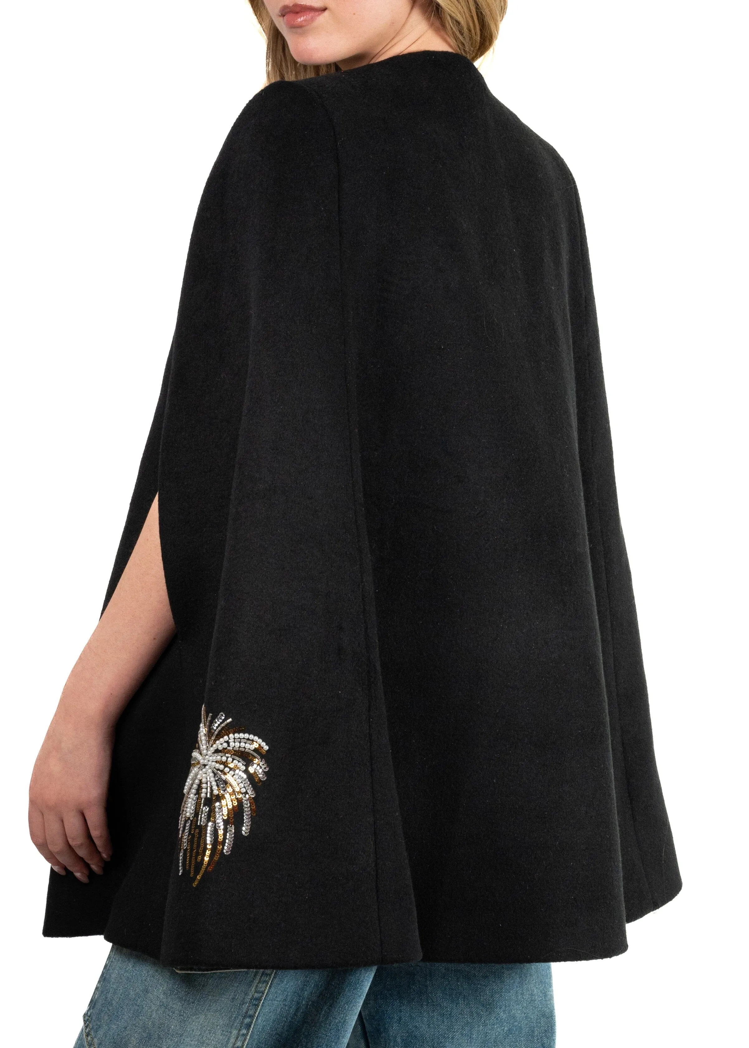 Sequin Firework Cape Coat sold by Kate Hewko product image thumbnail 5