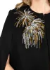 Sequin Firework Cape Coat sold by Kate Hewko