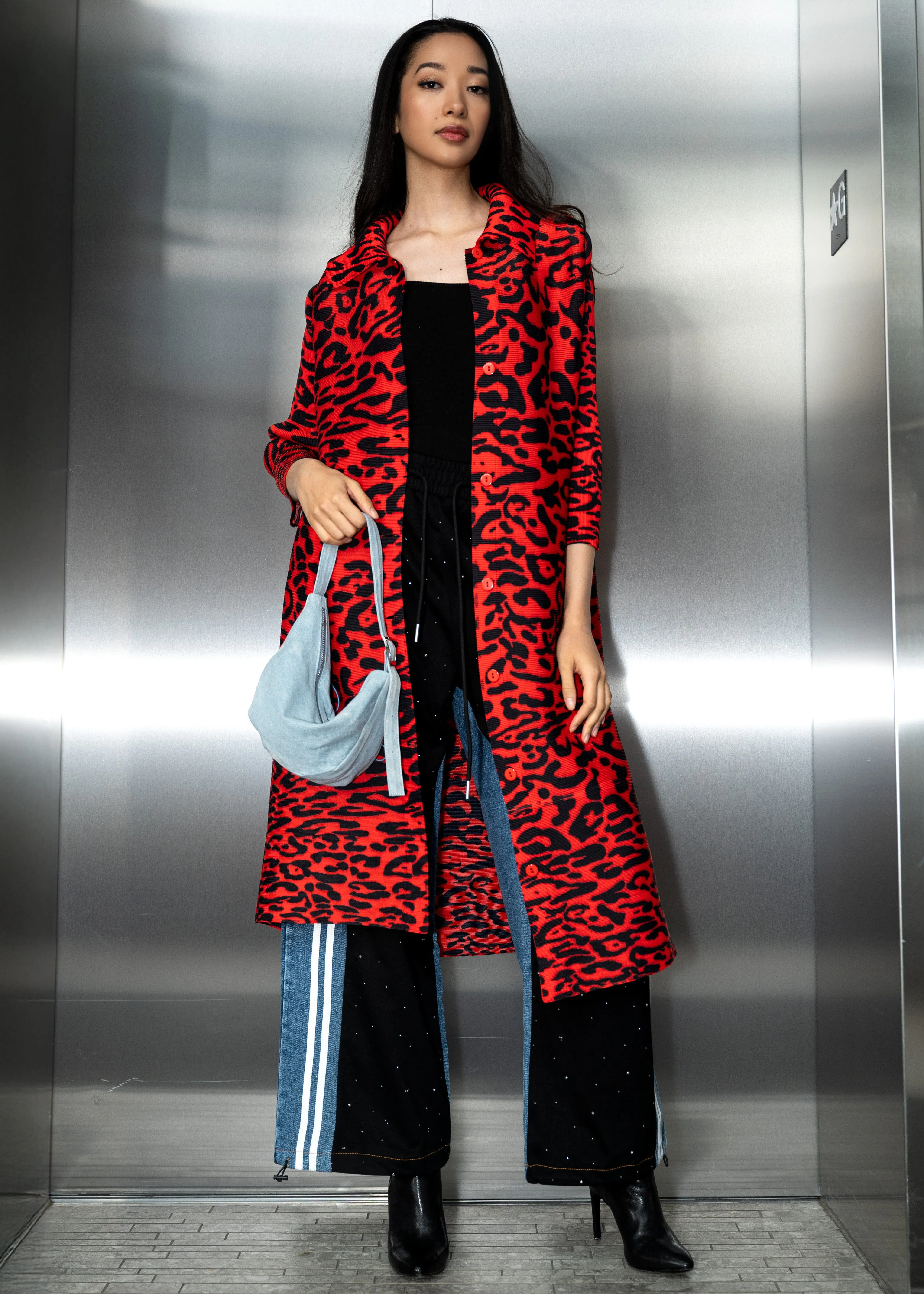 Leopard Glam Shirt Dress sold by Kate Hewko