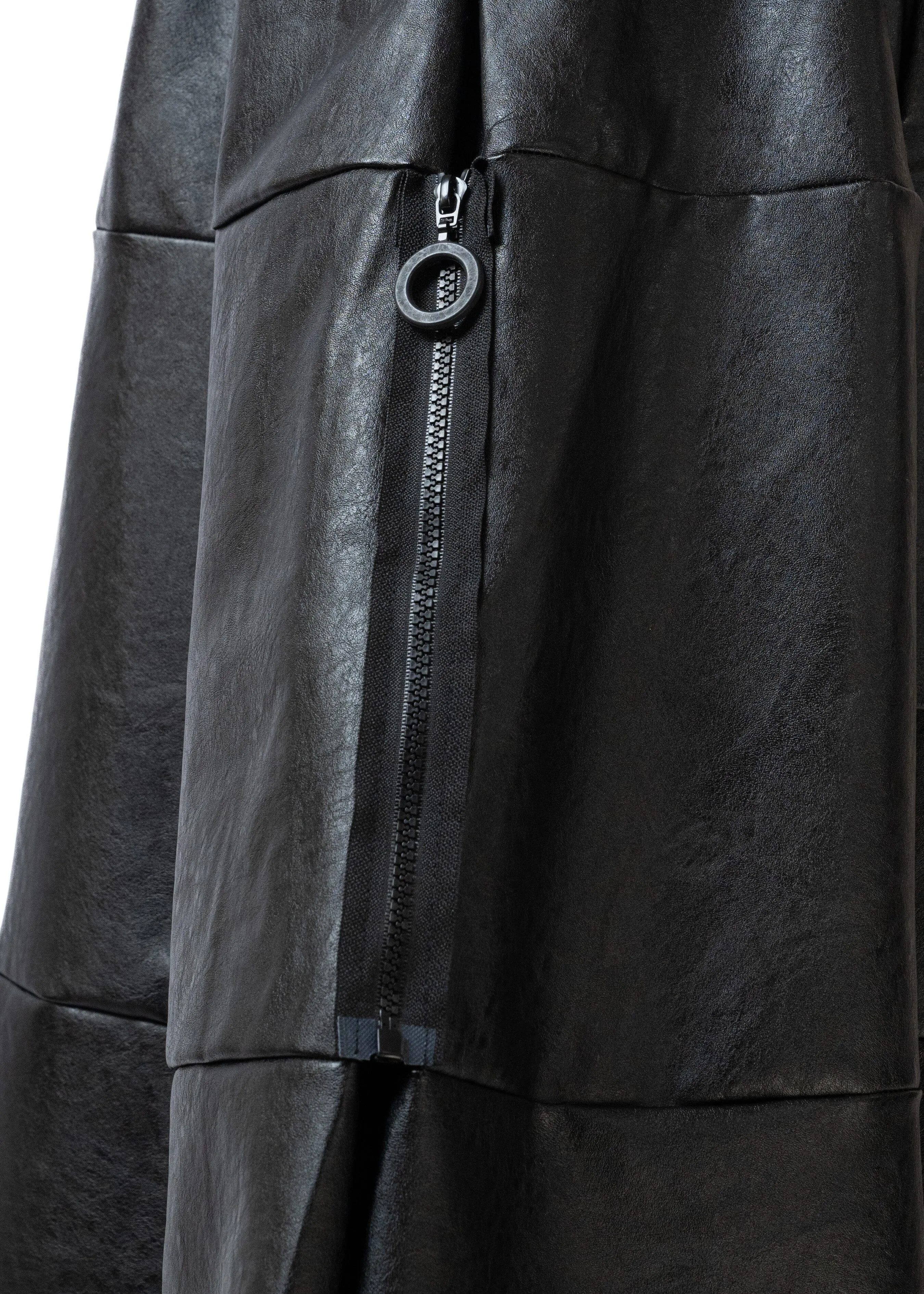 Vegan Leather A-Line Zip Skirt sold by Kate Hewko product image thumbnail 4