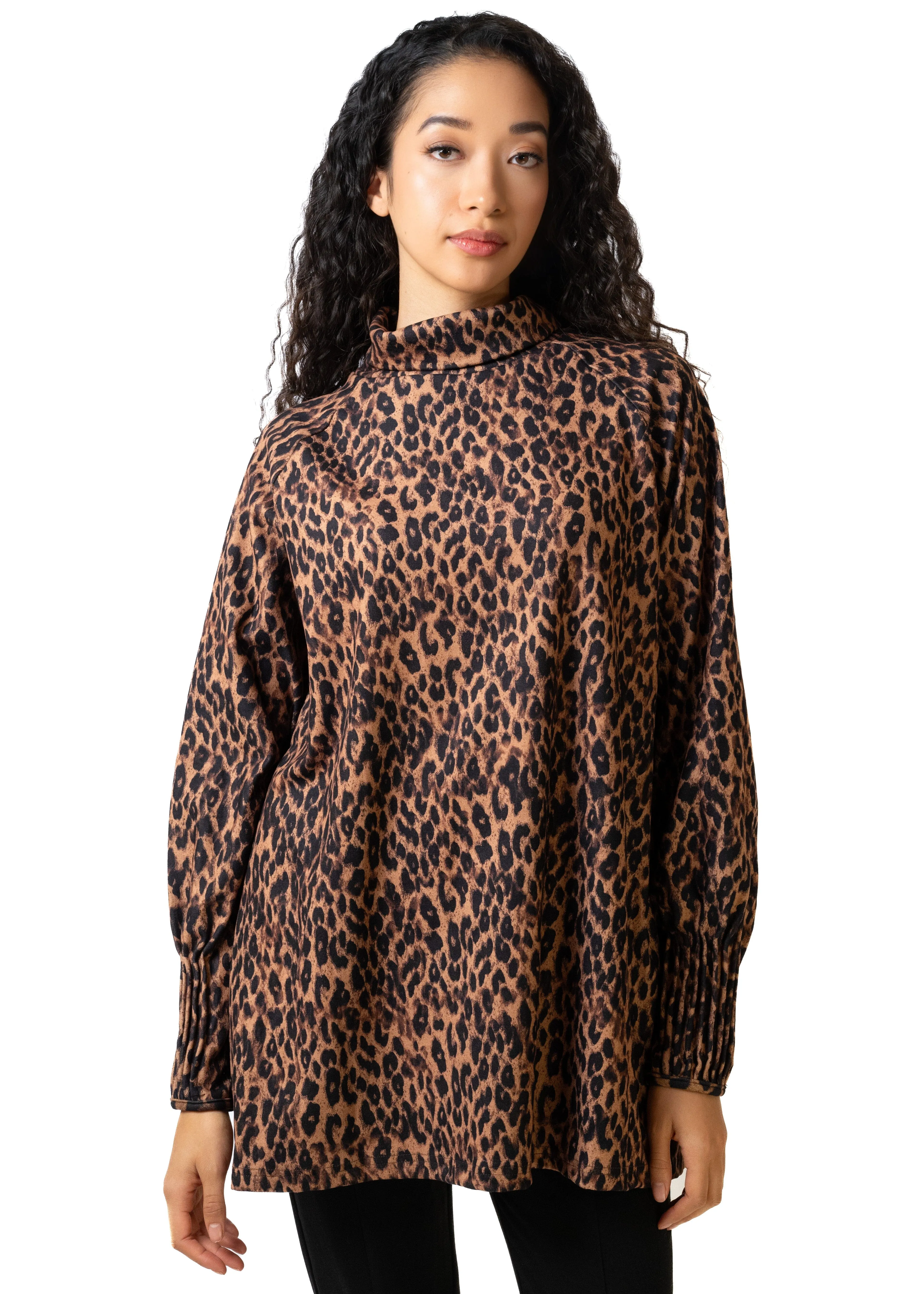 Leopard Turtleneck Tunic sold by Kate Hewko product image thumbnail 3