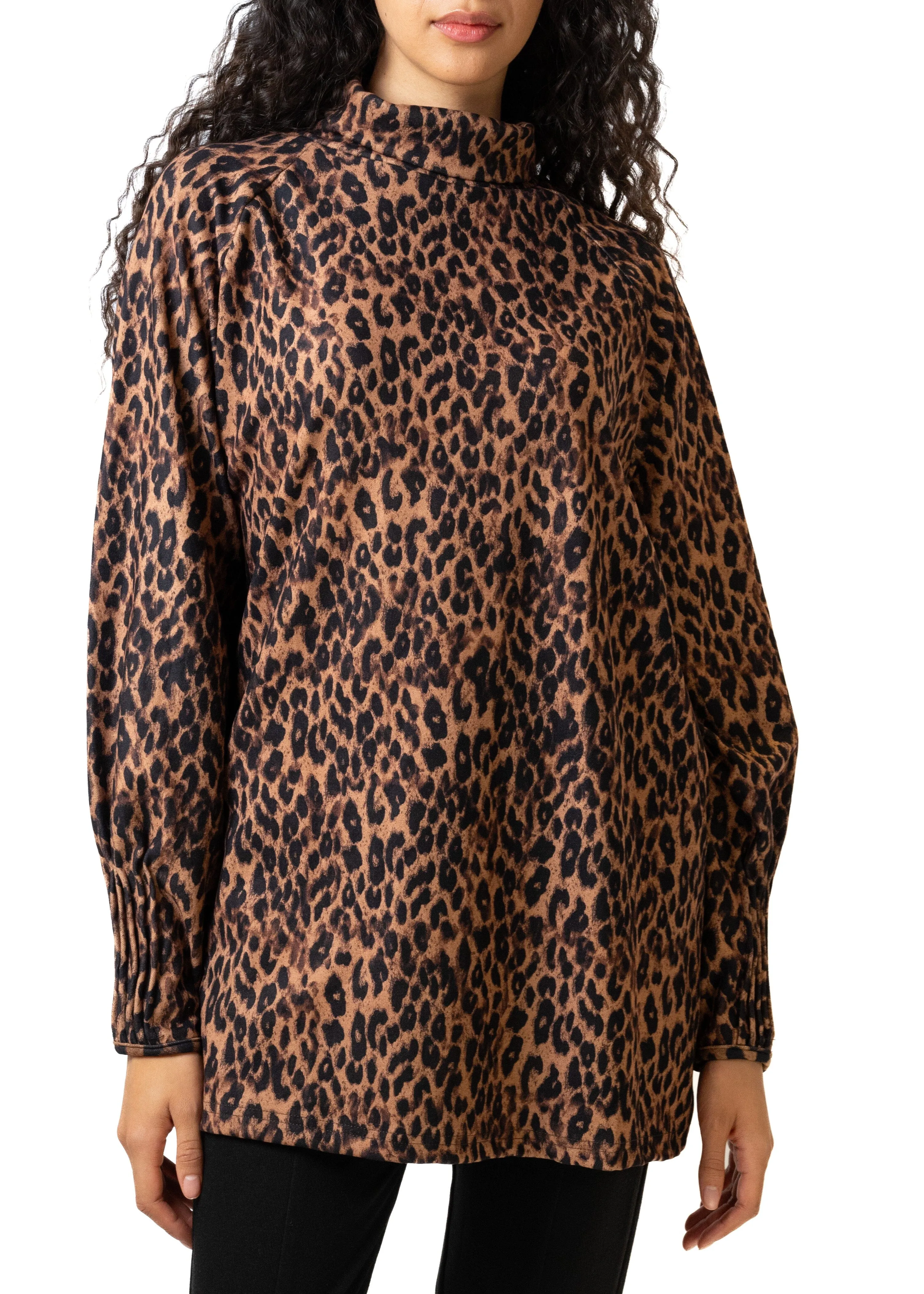Leopard Turtleneck Tunic sold by Kate Hewko product image thumbnail 4